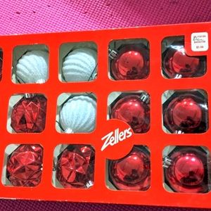 Vintage Zellers Christmas Ornaments Set of 18